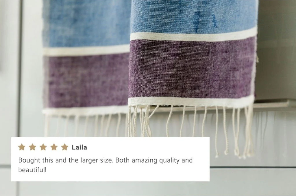 Kalam Handwoven Ethiopian Cotton Hand Towel - Image 3
