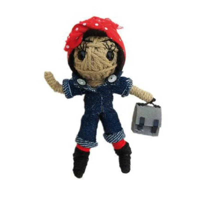 Kamibashi String Doll Keychain - Rosie the Riveter - Image 2