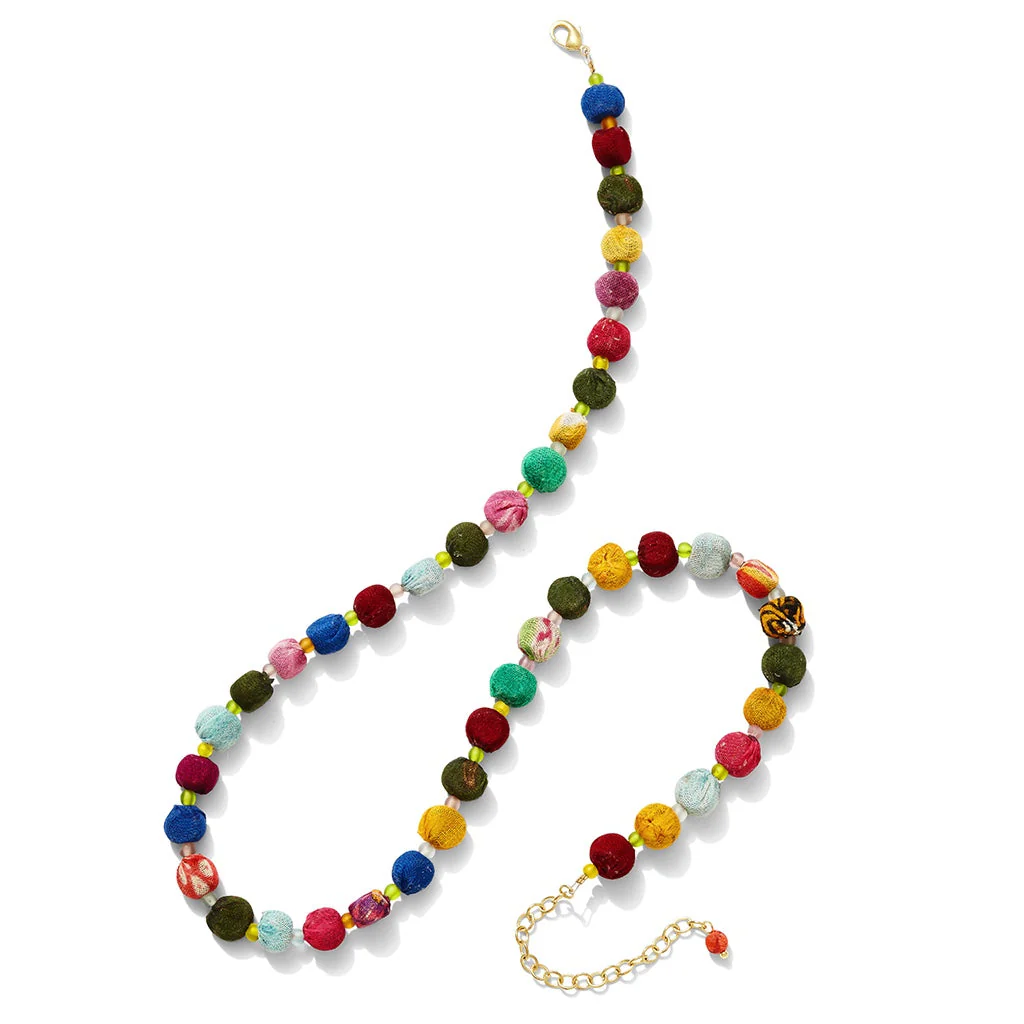 Kantha Bead Necklace - Image 2