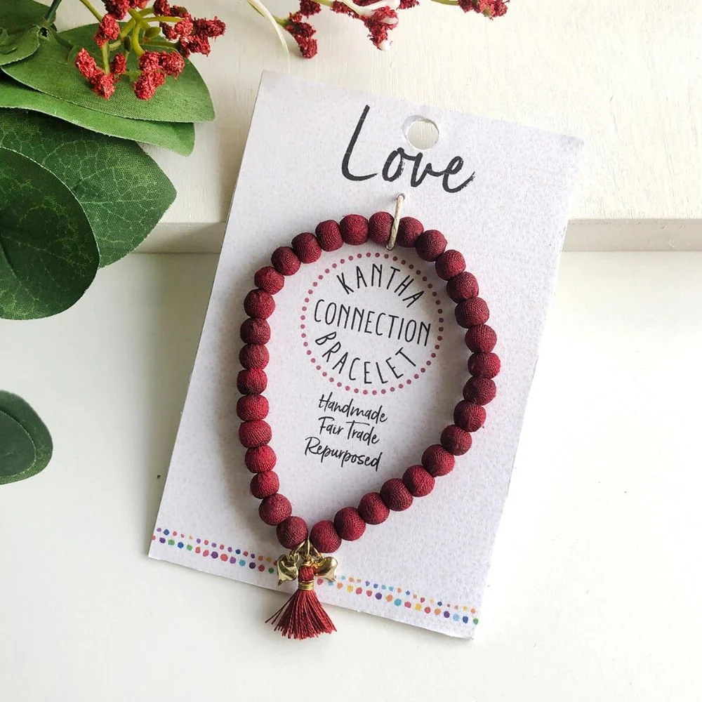Kantha Connection Bracelet - Love - Image 3