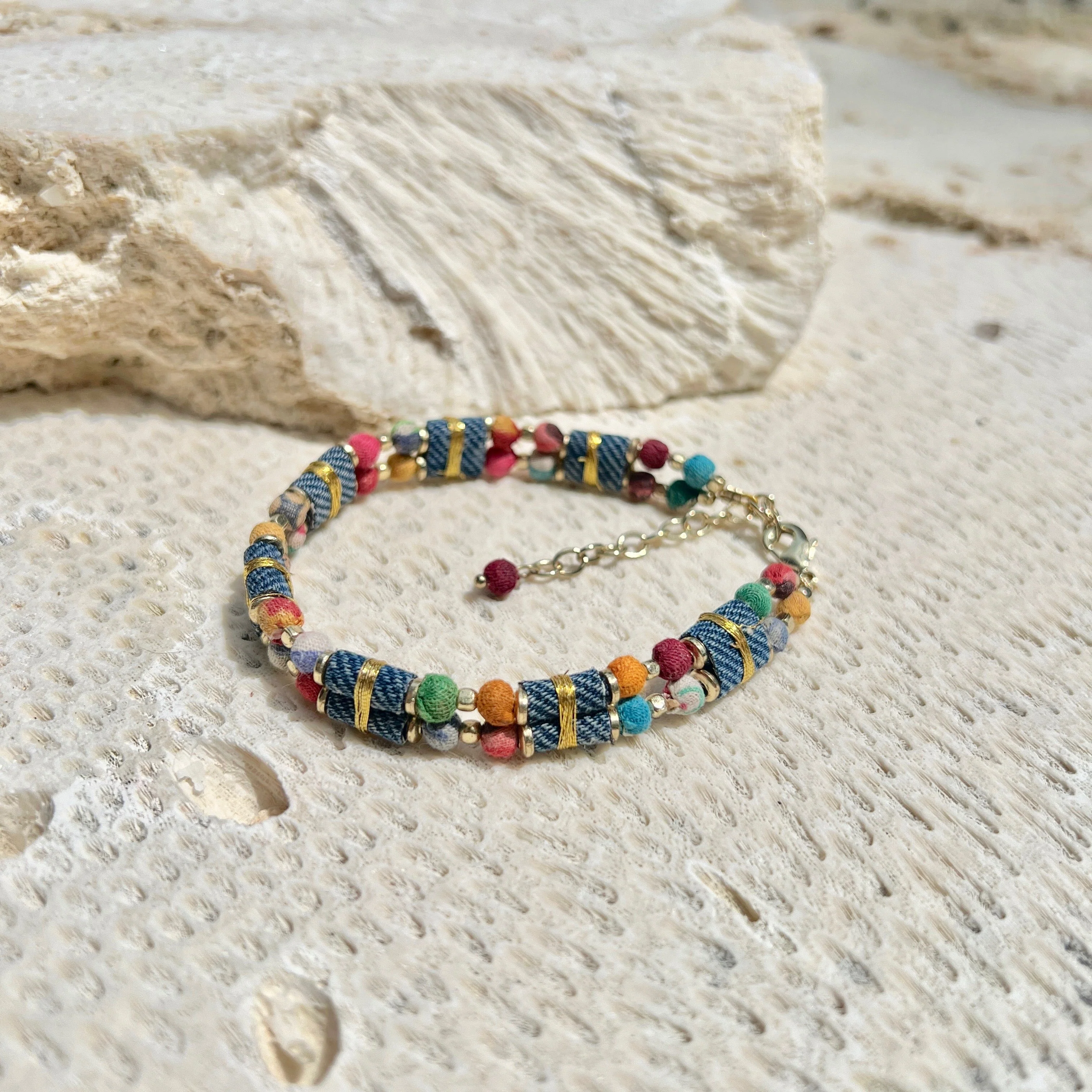 Kantha Sari Bracelet - Image 2