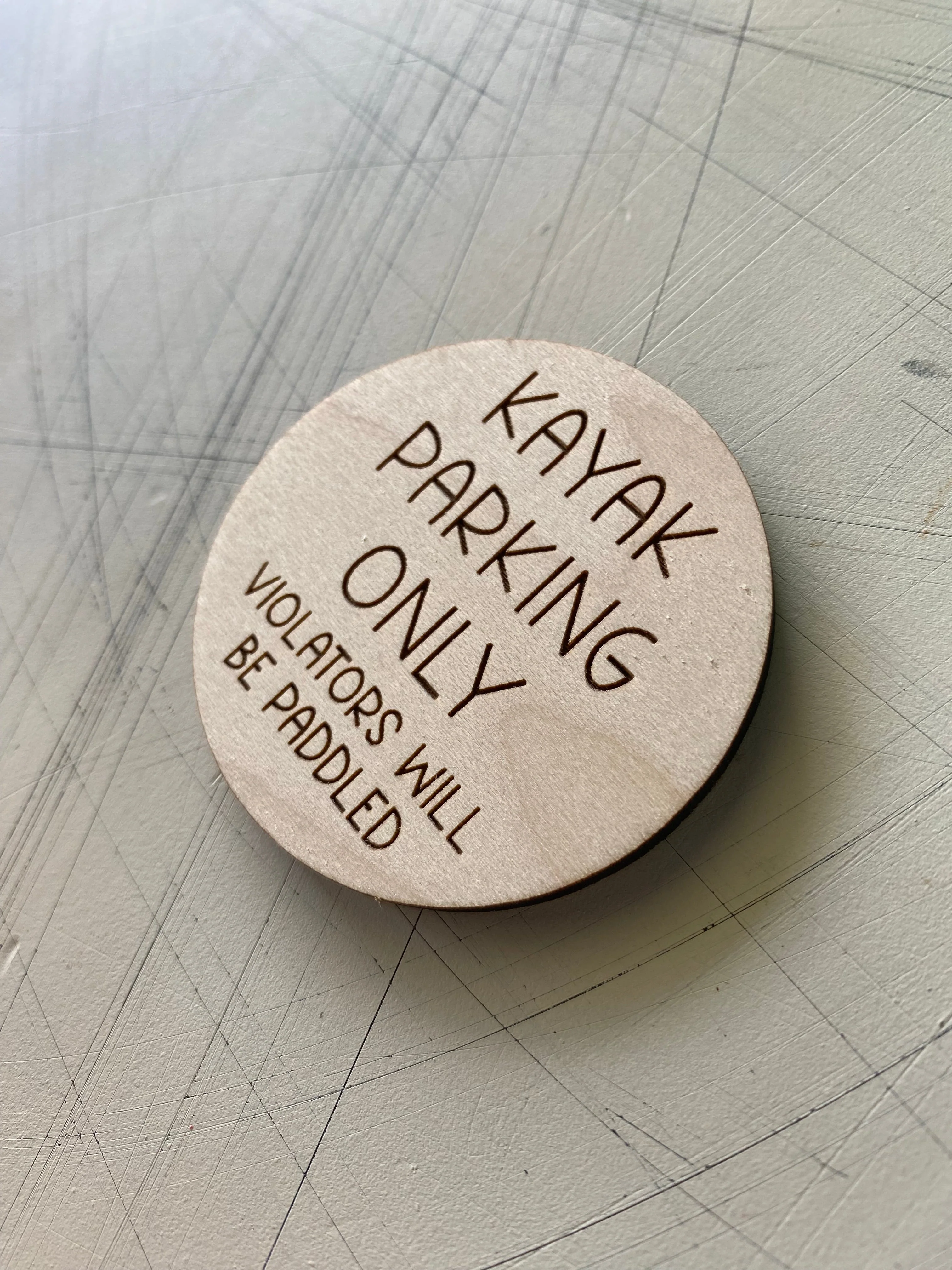 Kayak Parking Only - Violators will be paddled - Magnet - Image 4
