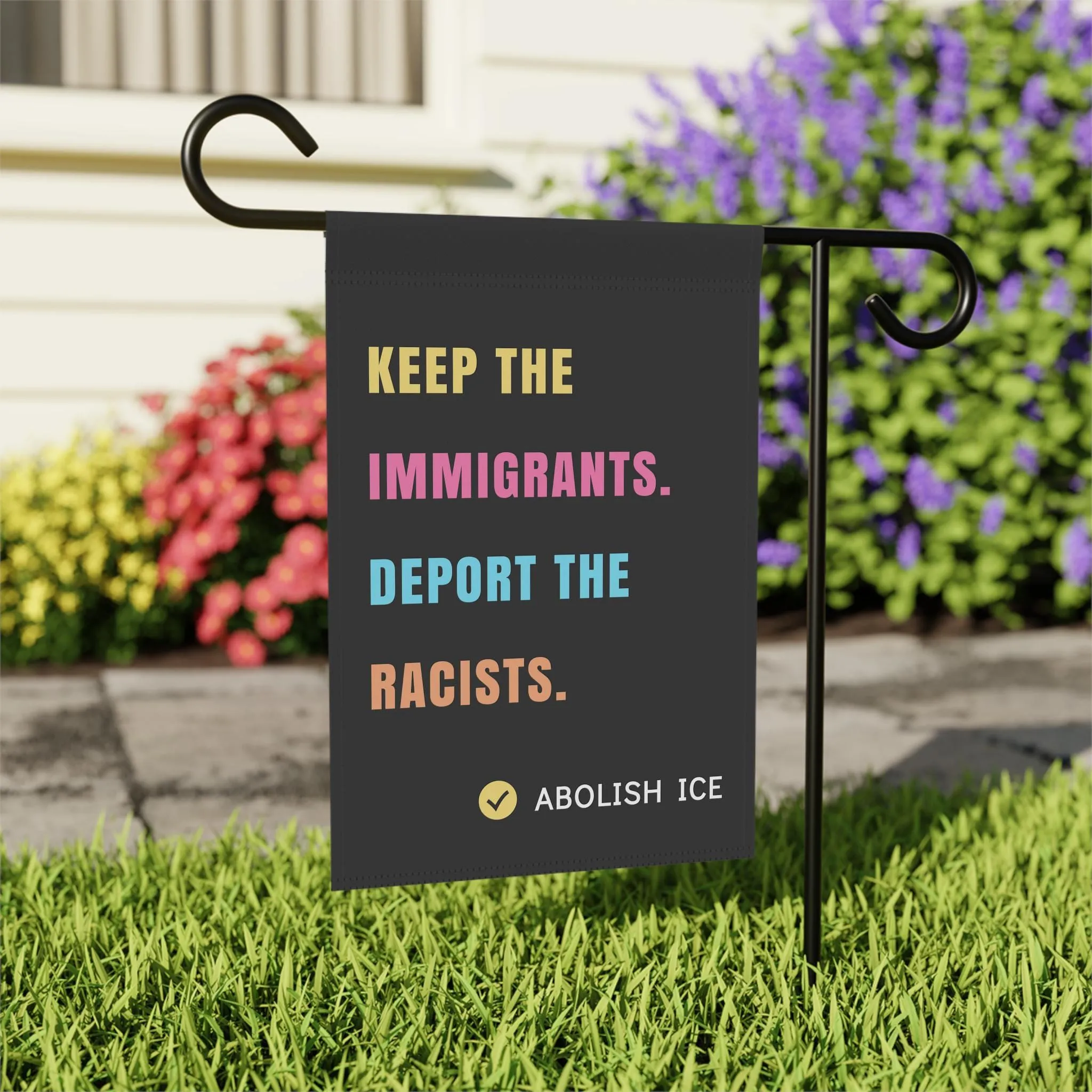 Keep the Immigrants, Deport the Racists Flag - Image 4