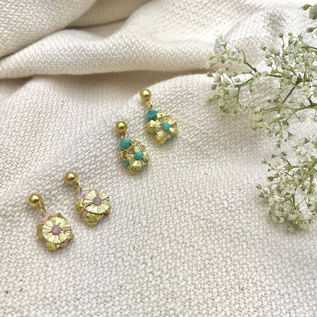 Keya Flower Earrings - Image 4