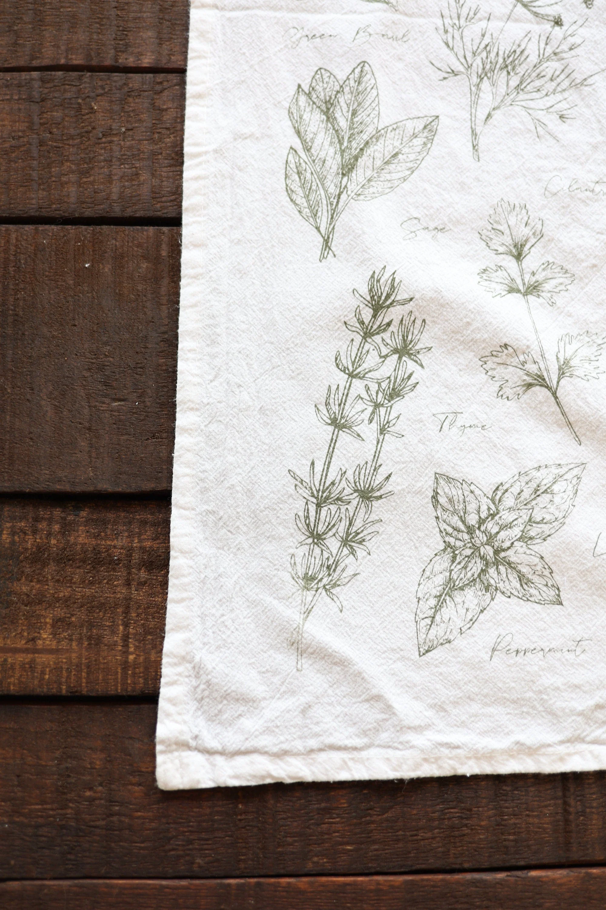 Kitchen Herbs Tea Towel - Image 6