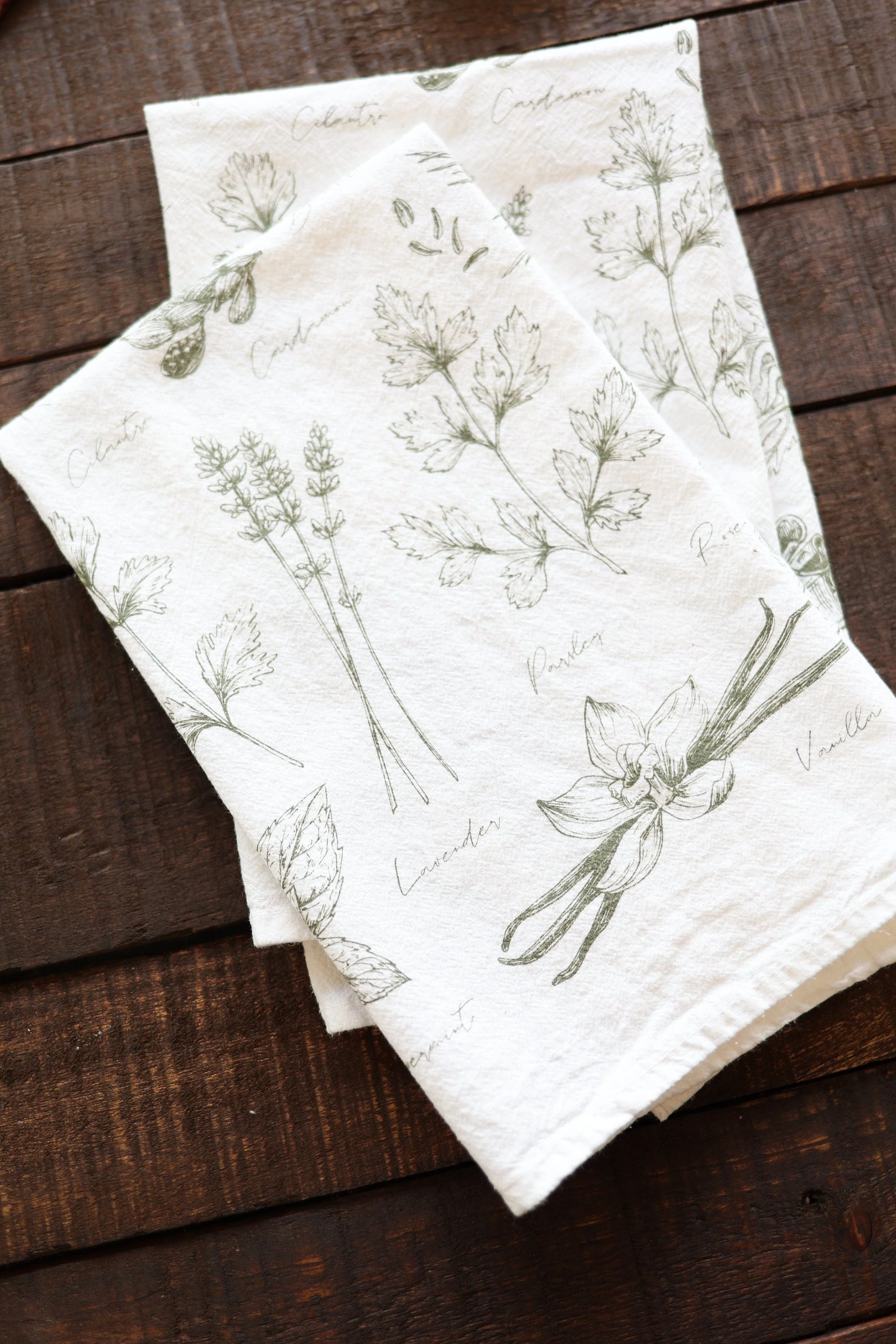 Kitchen Herbs Tea Towel - Image 8
