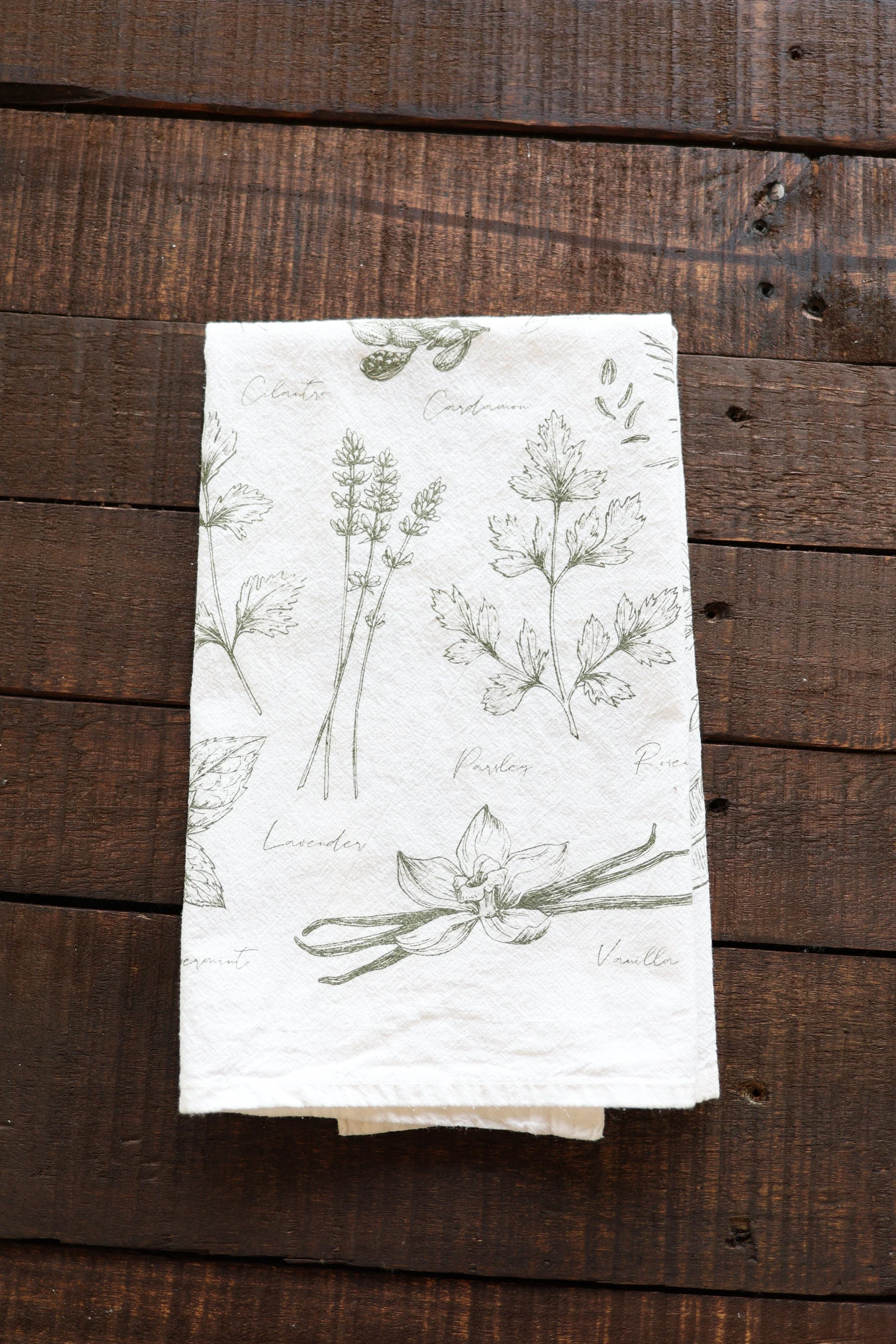 Kitchen Herbs Tea Towel - Image 9