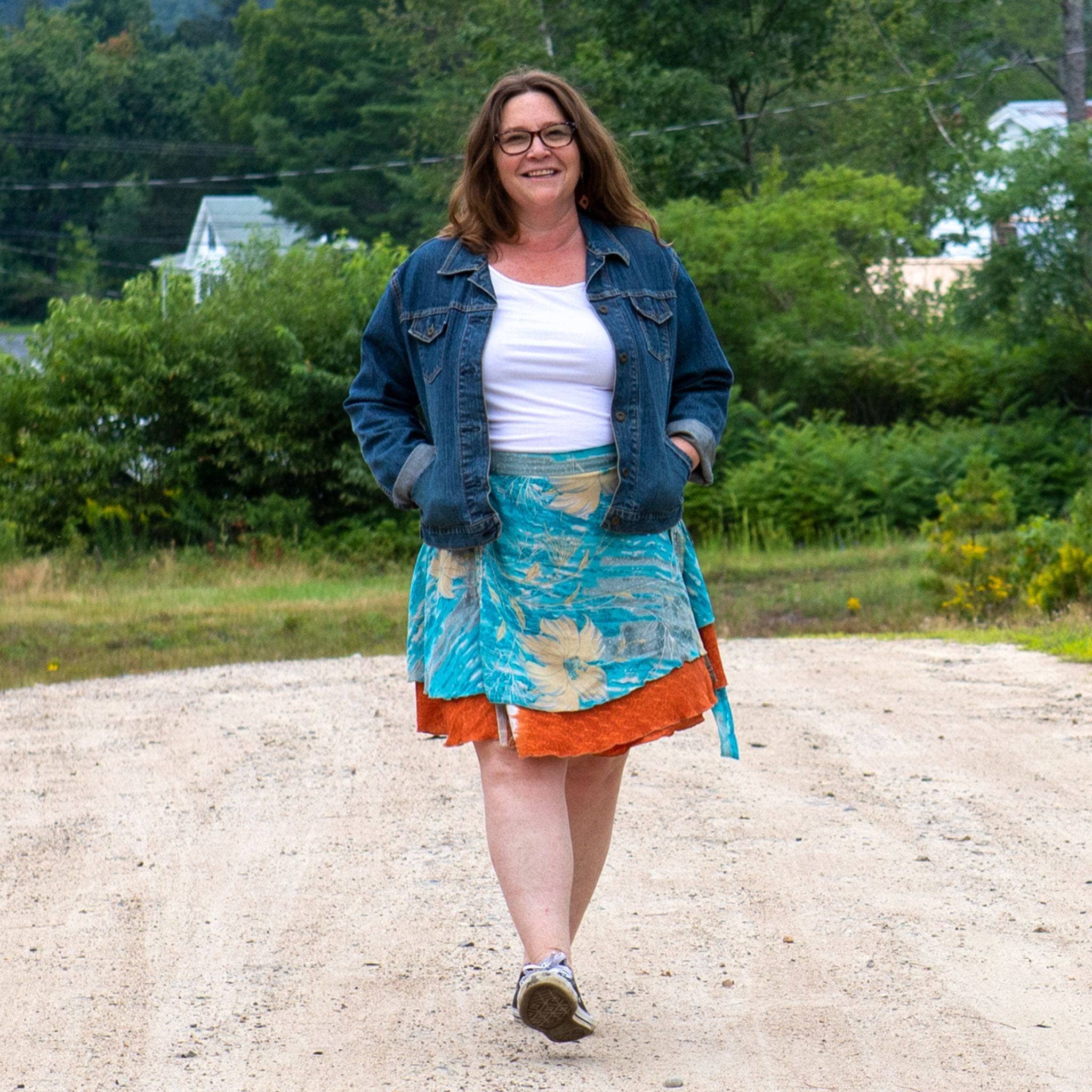 Knee-Length: "Mini" Sari Wrap Skirts - Image 18