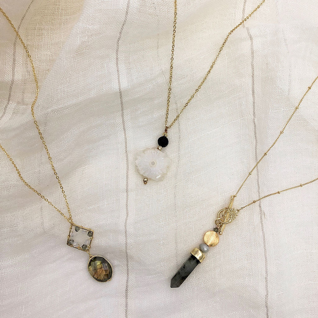 Labradorite Lariat Necklace - Image 3