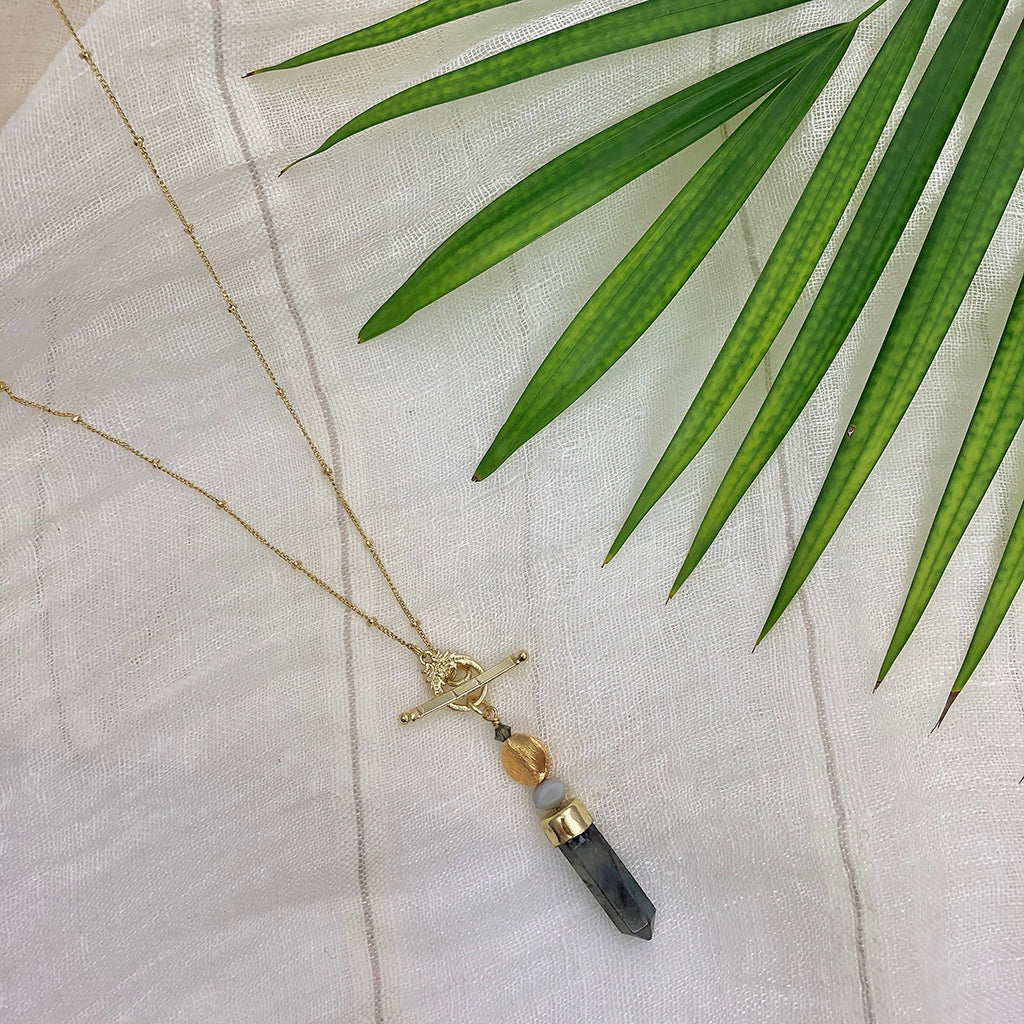 Labradorite Lariat Necklace - Image 4