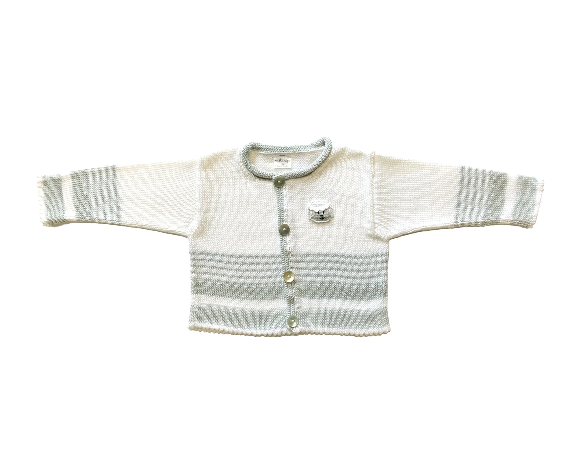 Lamb Cardigan, Grey - Image 2