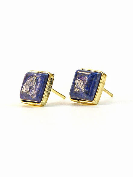 Lapis Squared Studs - Image 7