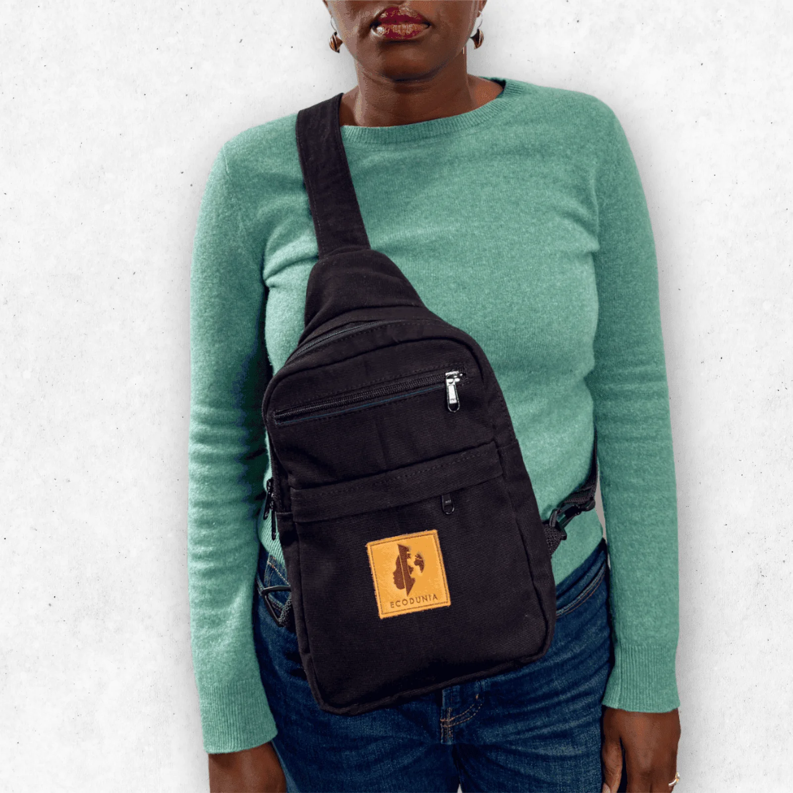 Large Canvas Crossbody Sling Bag for Men & Women | Umoja - Image 10
