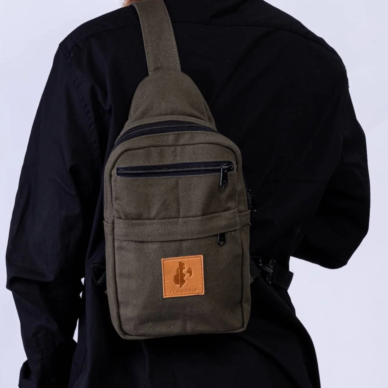 Large Canvas Crossbody Sling Bag for Men & Women | Umoja - Image 15