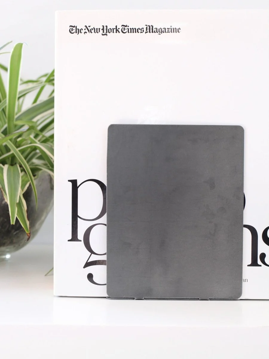 Large Metal Bookend for Vinyl Records - Image 2