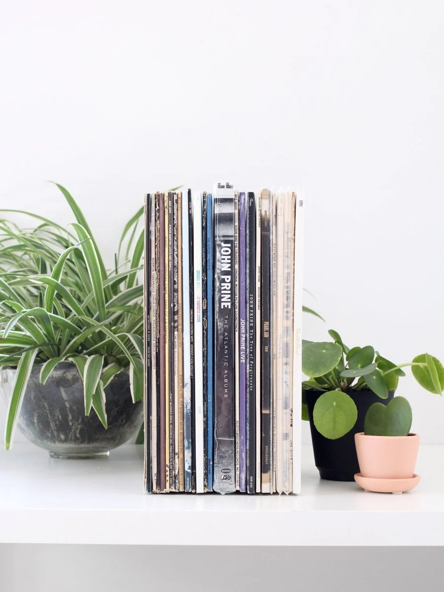 Large Metal Bookend for Vinyl Records - Image 4