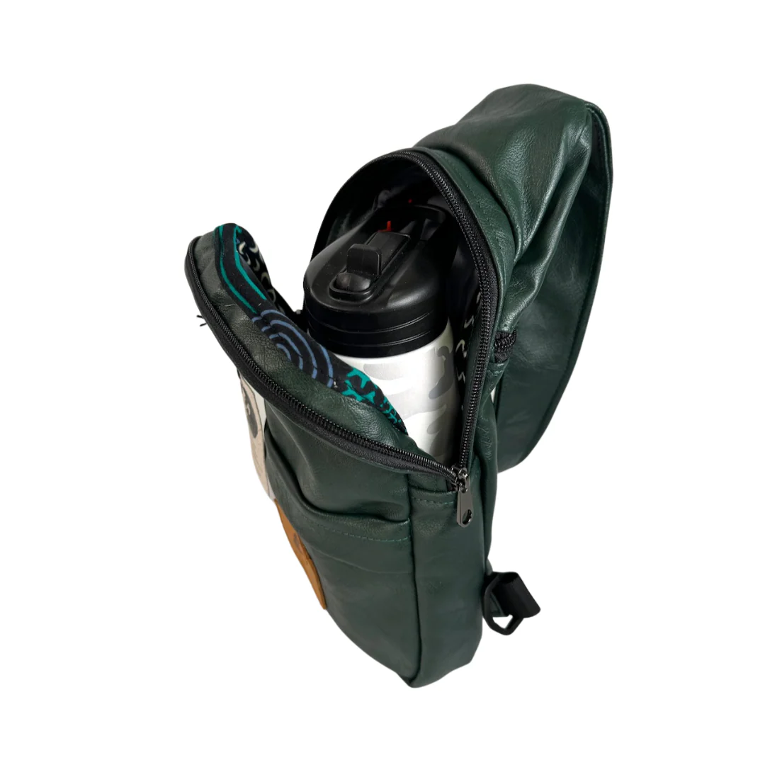 Large Vegan Leather Crossbody Sling Bag | Umoja - Image 19