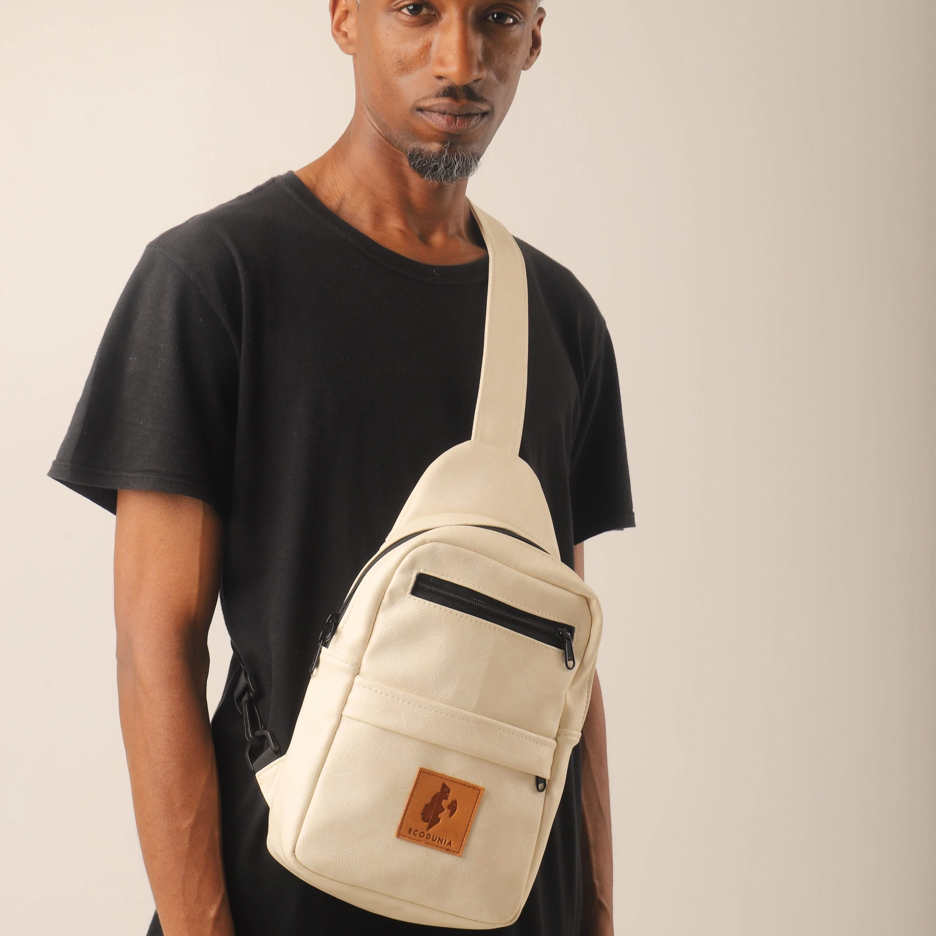 Large Vegan Leather Crossbody Sling Bag | Umoja - Image 6