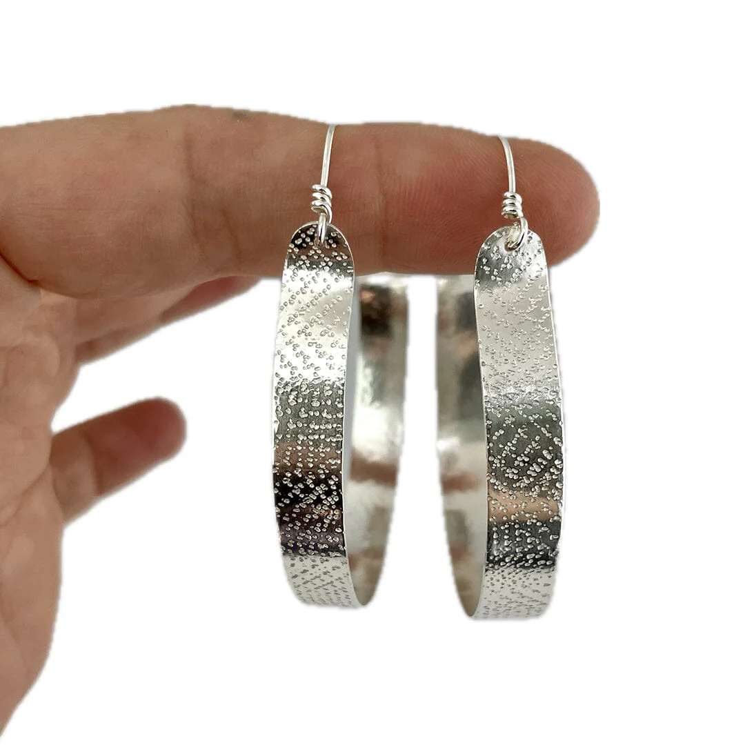 Large Wide Hoops - Image 3