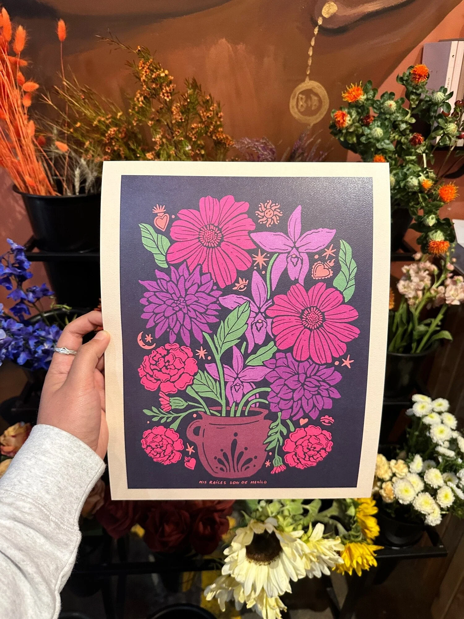 Las Flores De Mexico Print - Image 2