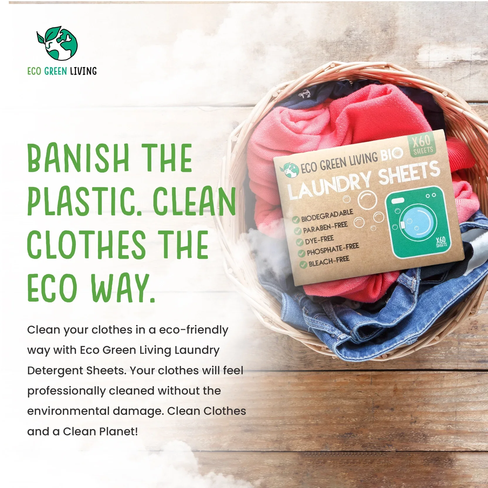 Laundry Detergent Sheets x 60 (Fragrance-Free) - Image 4