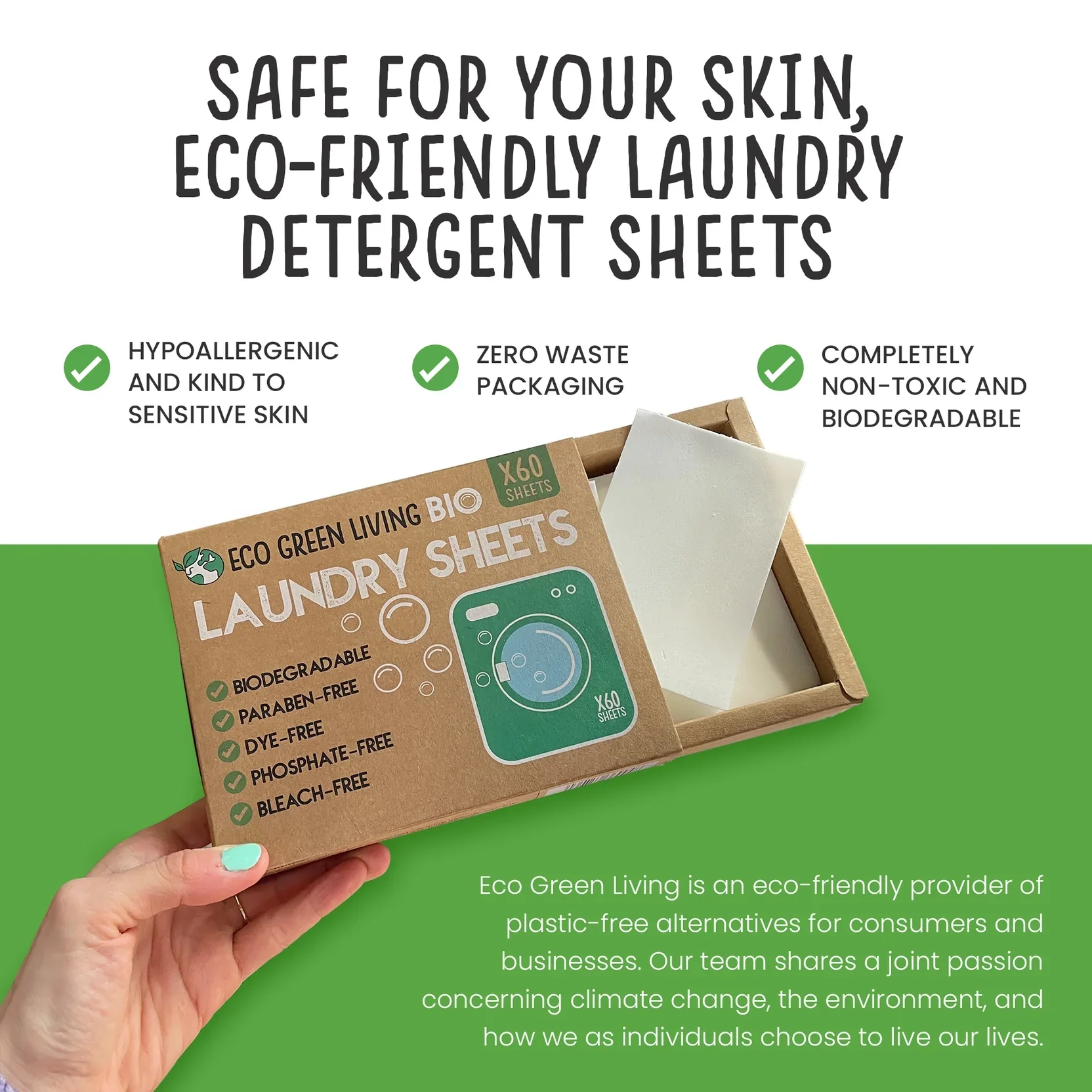 Laundry Detergent Sheets x 60 (Fragrance-Free) - Image 5
