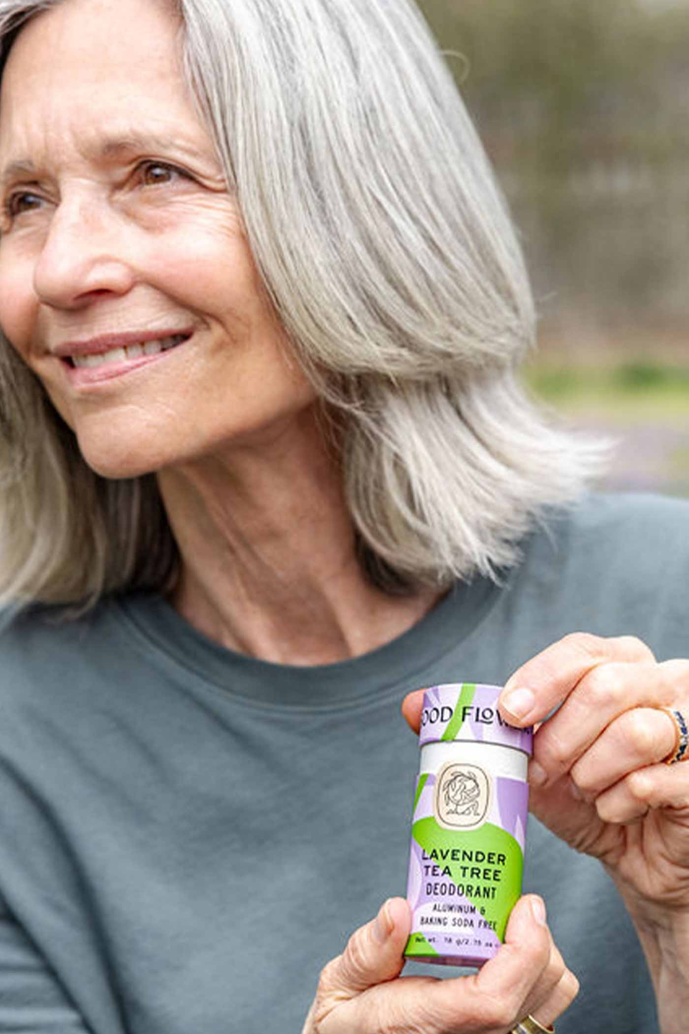 Lavender Tea Tree Deodorant Plastic-Free Tube - Image 2
