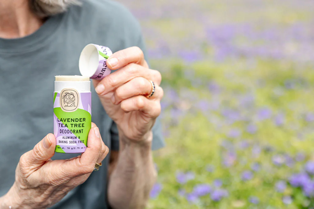 Lavender Tea Tree Deodorant Plastic-Free Tube - Image 4