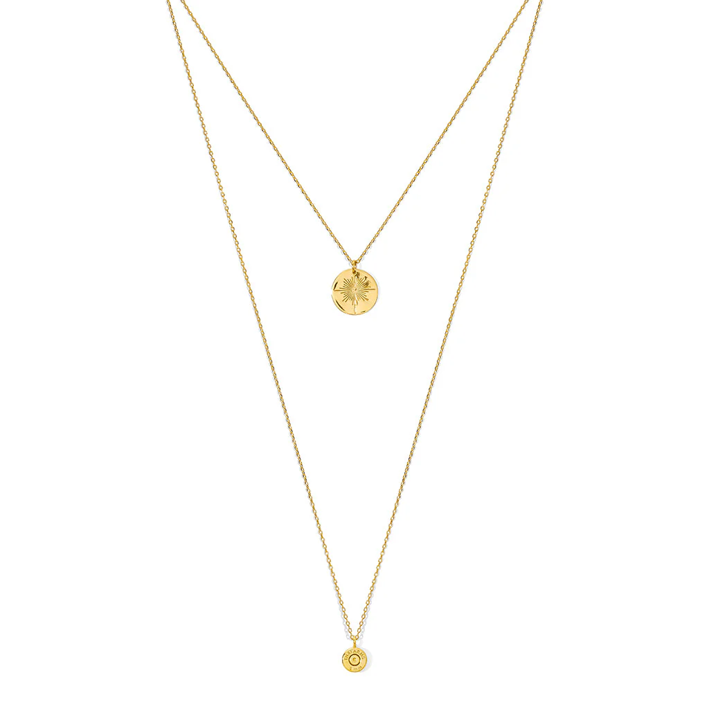 Layered North Star Bullet Necklace