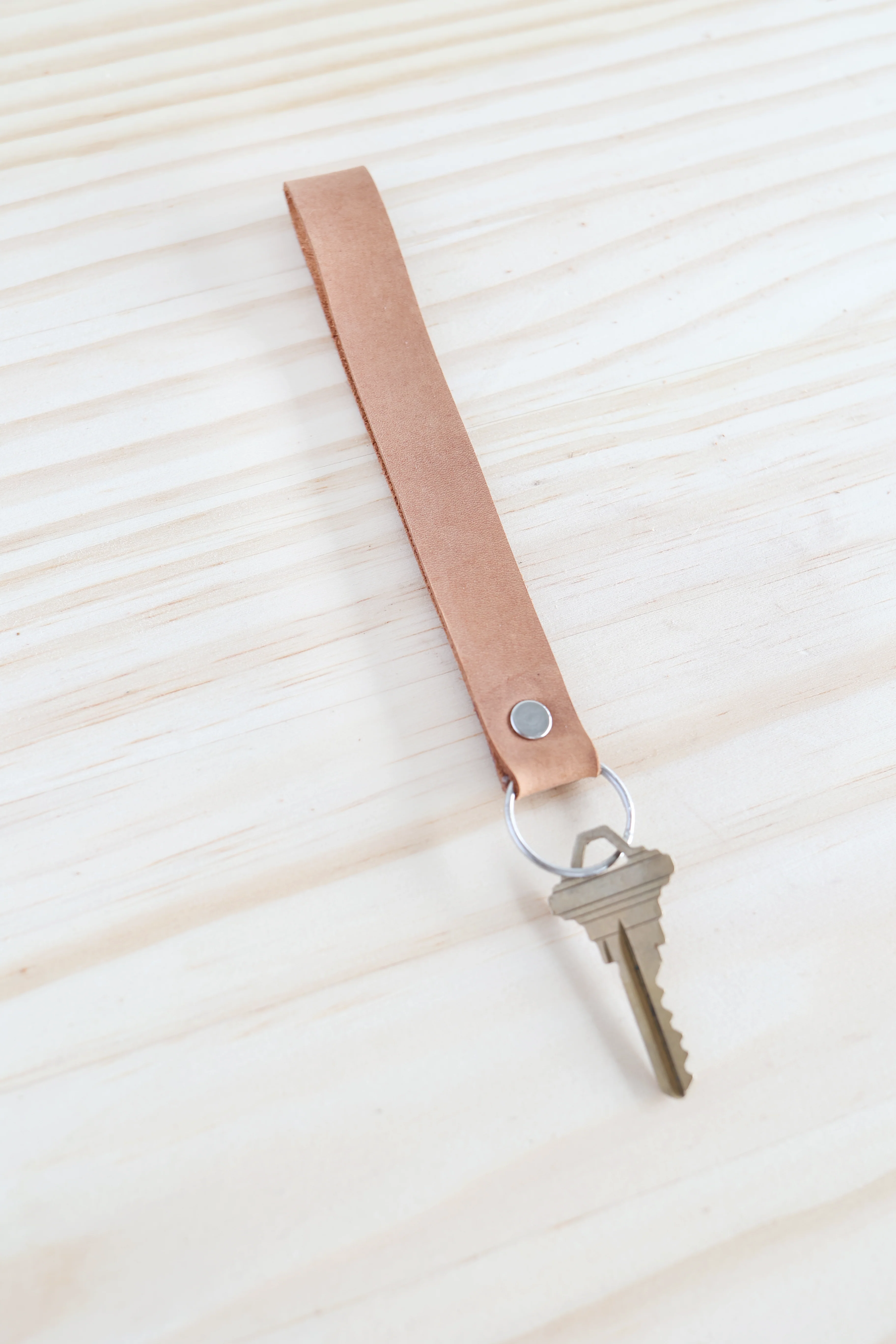 Leather Keychain Wristlet - Image 4