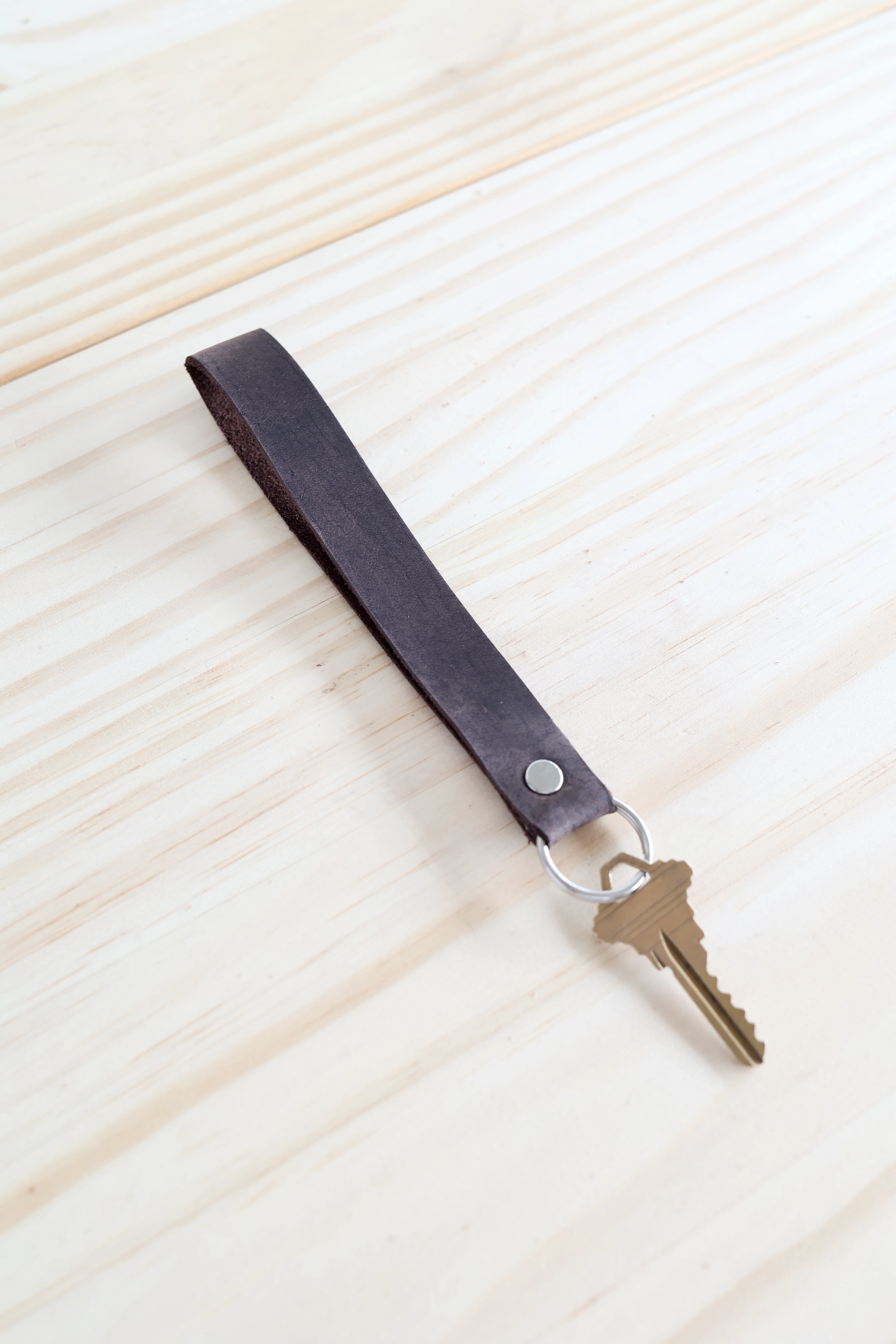 Leather Keychain Wristlet - Image 8