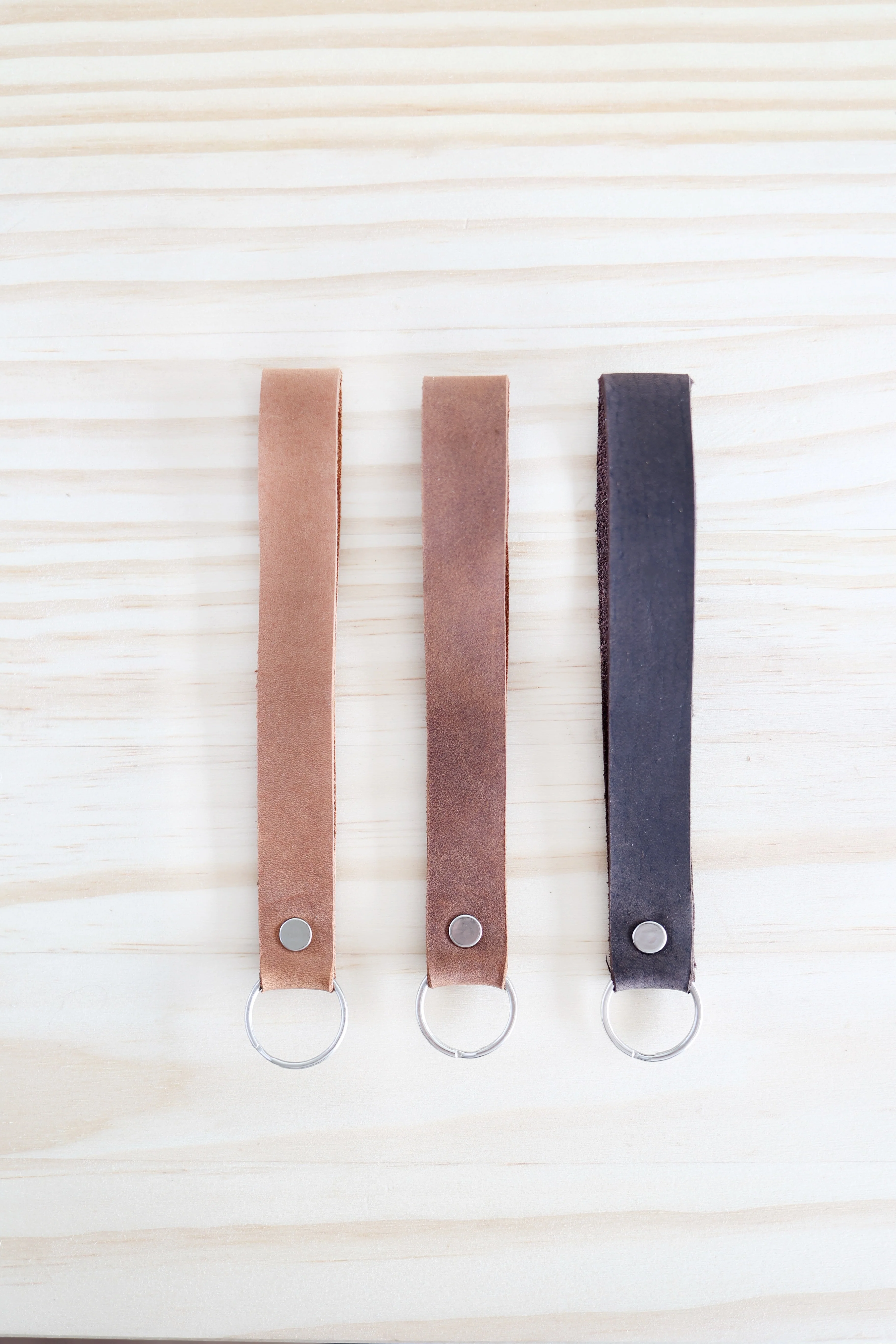 Leather Keychain Wristlet - Image 9