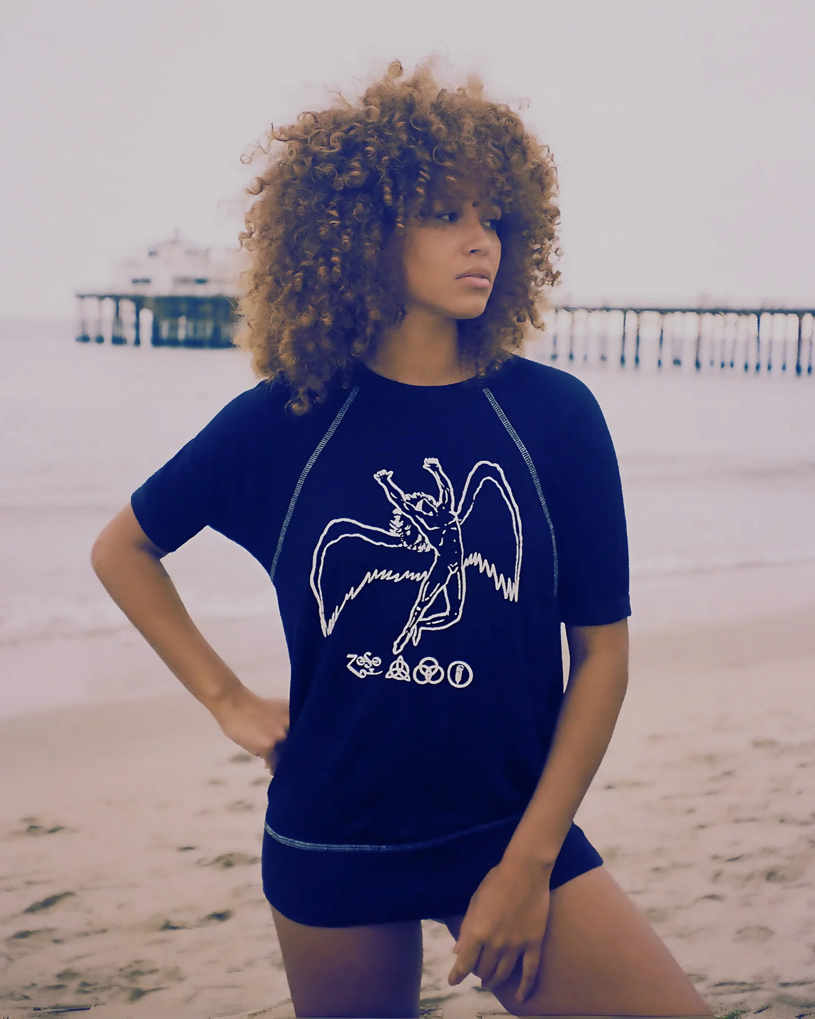 Led Zeppelin Short Sleeve Icarus Raglan - Image 6
