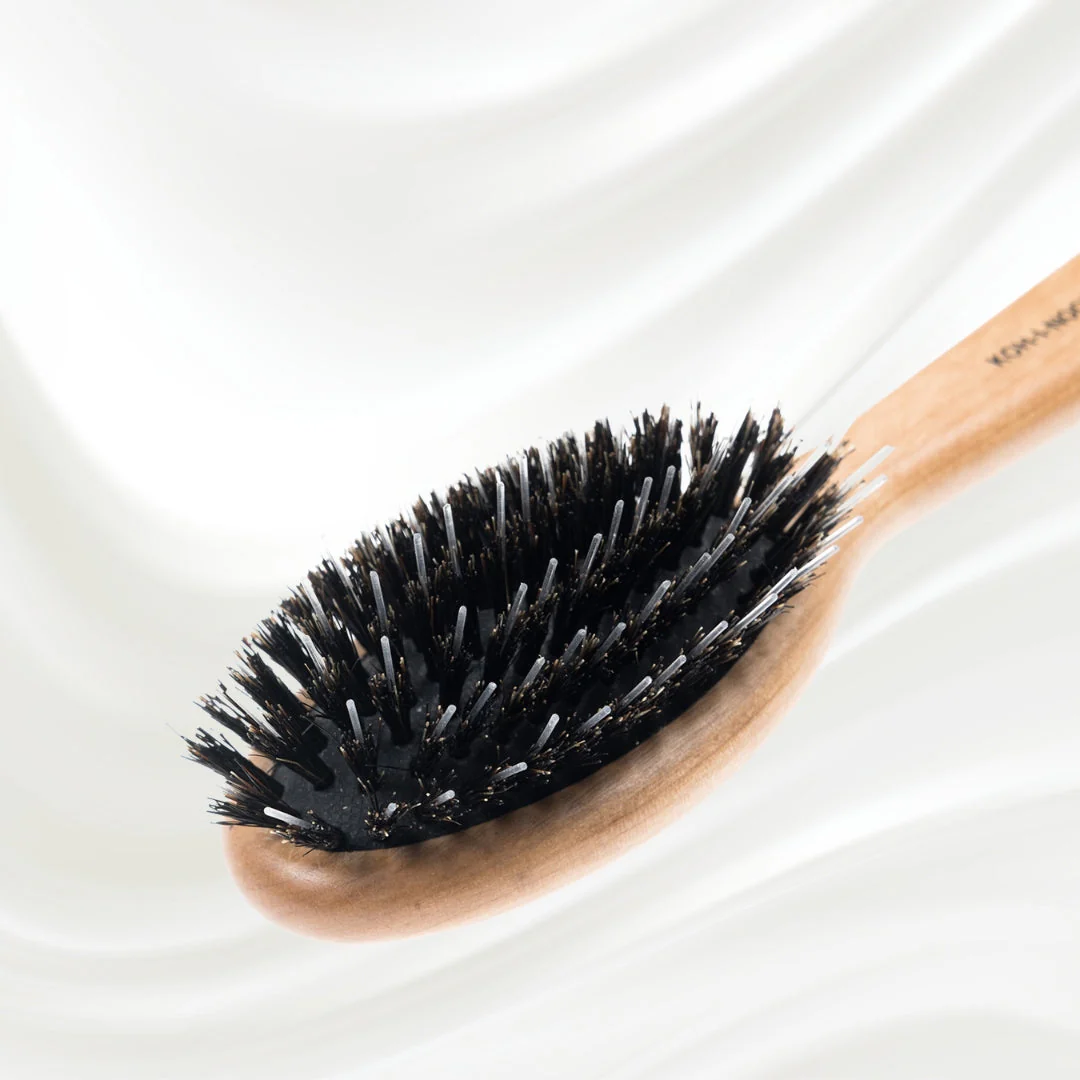 Legno Alder Wood Hair Brush - Boar Bristles & Nylon Pins for Normal to Thick Hair - Image 10
