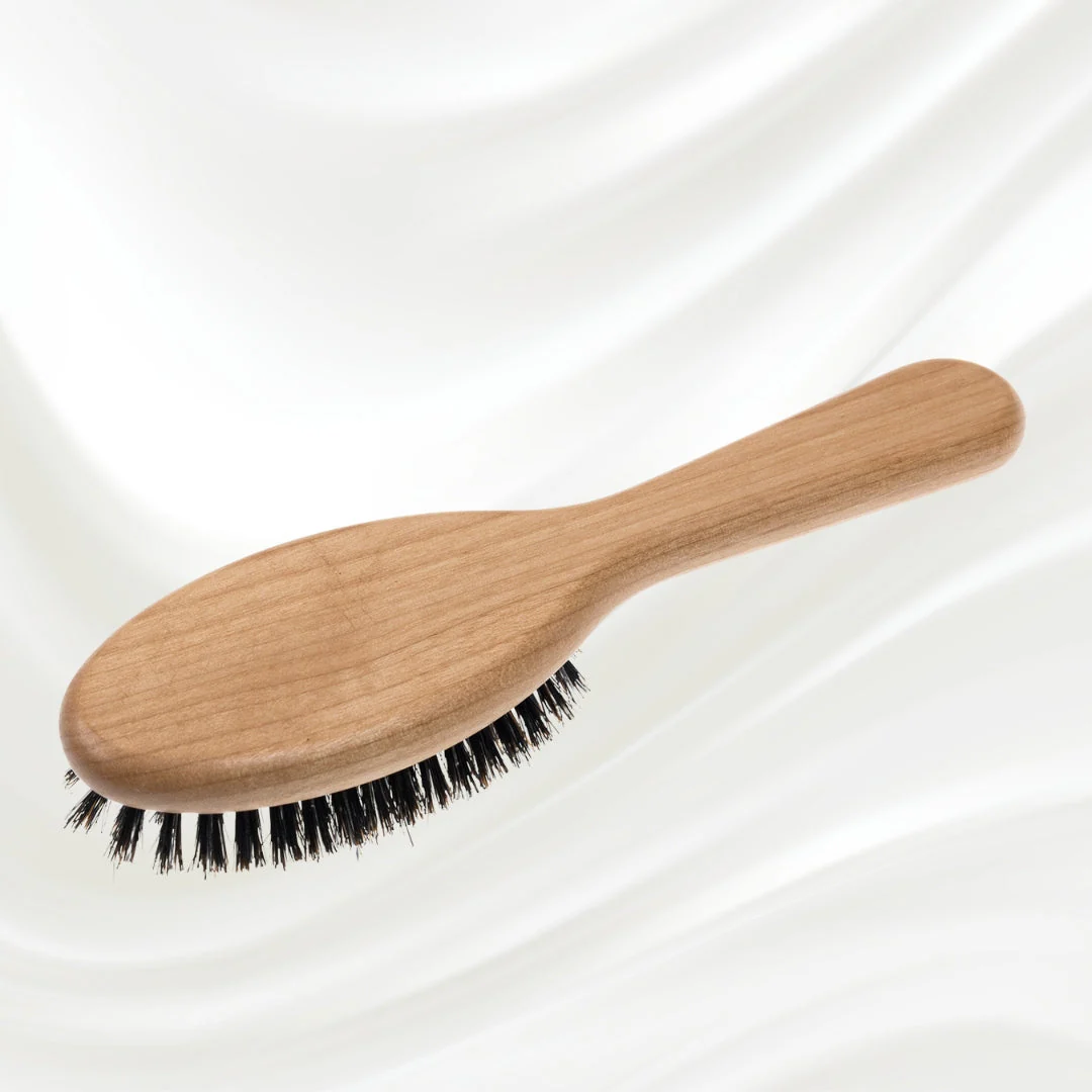 Legno Alder Wood Hair Brush - Boar Bristles & Nylon Pins for Normal to Thick Hair - Image 8