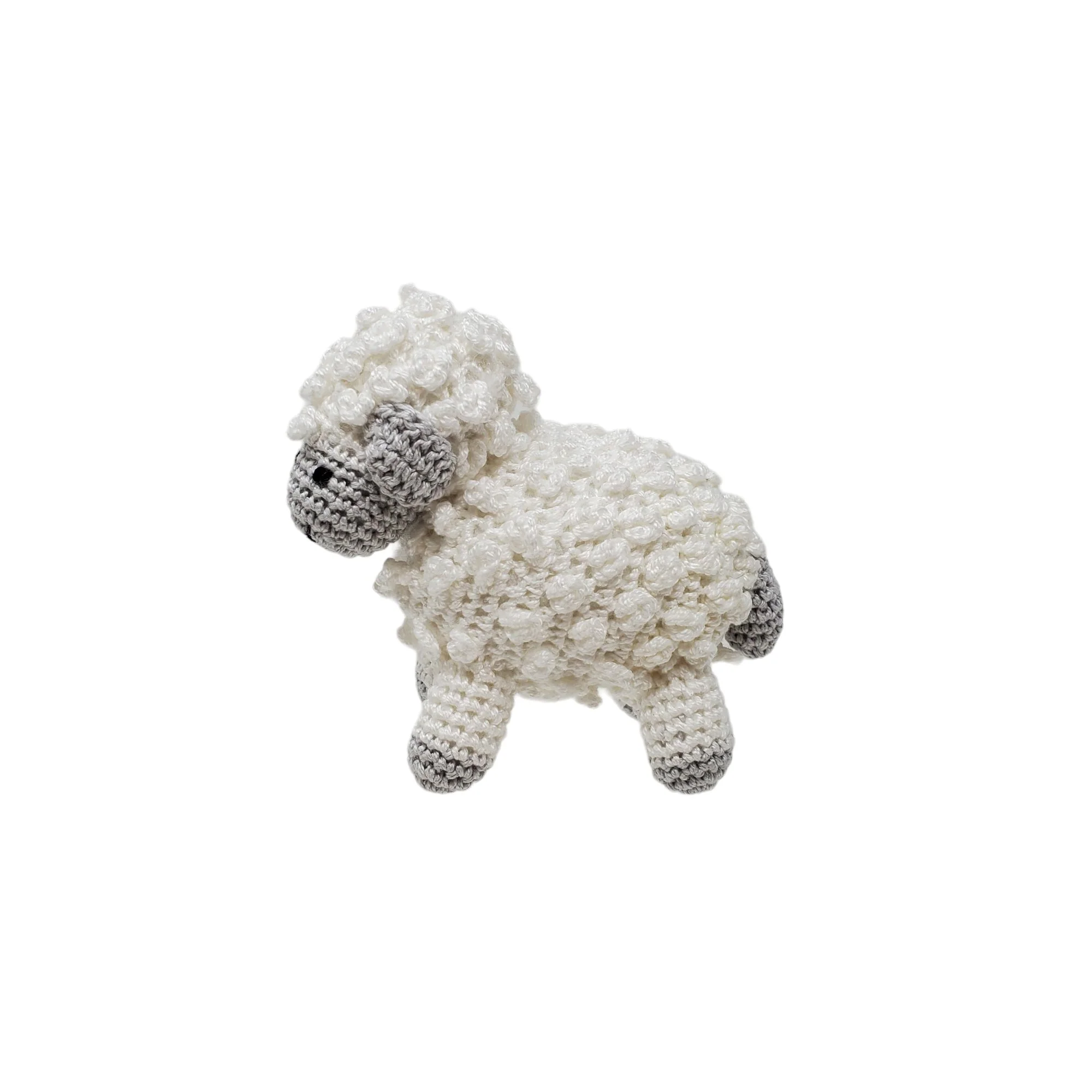 Little Crochet Lamb, White - Image 2