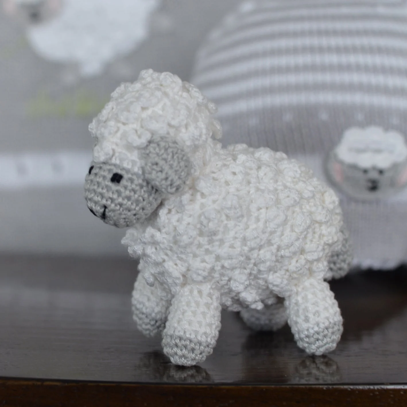Little Crochet Lamb, White - Image 4