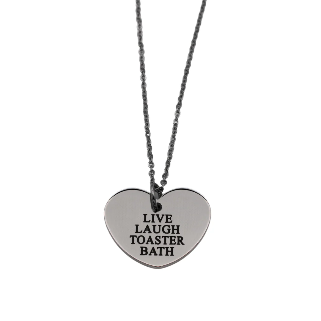 Live Laugh Toaster Bath Necklace - Image 2