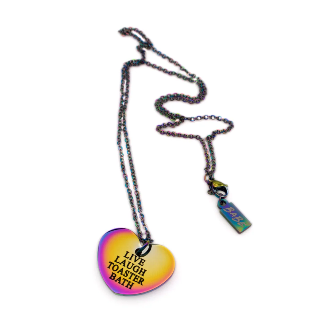 Live Laugh Toaster Bath Necklace - Image 3
