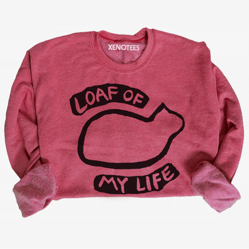 Loaf of My Life Cat Lover Crewneck Sweatshirt - Image 3