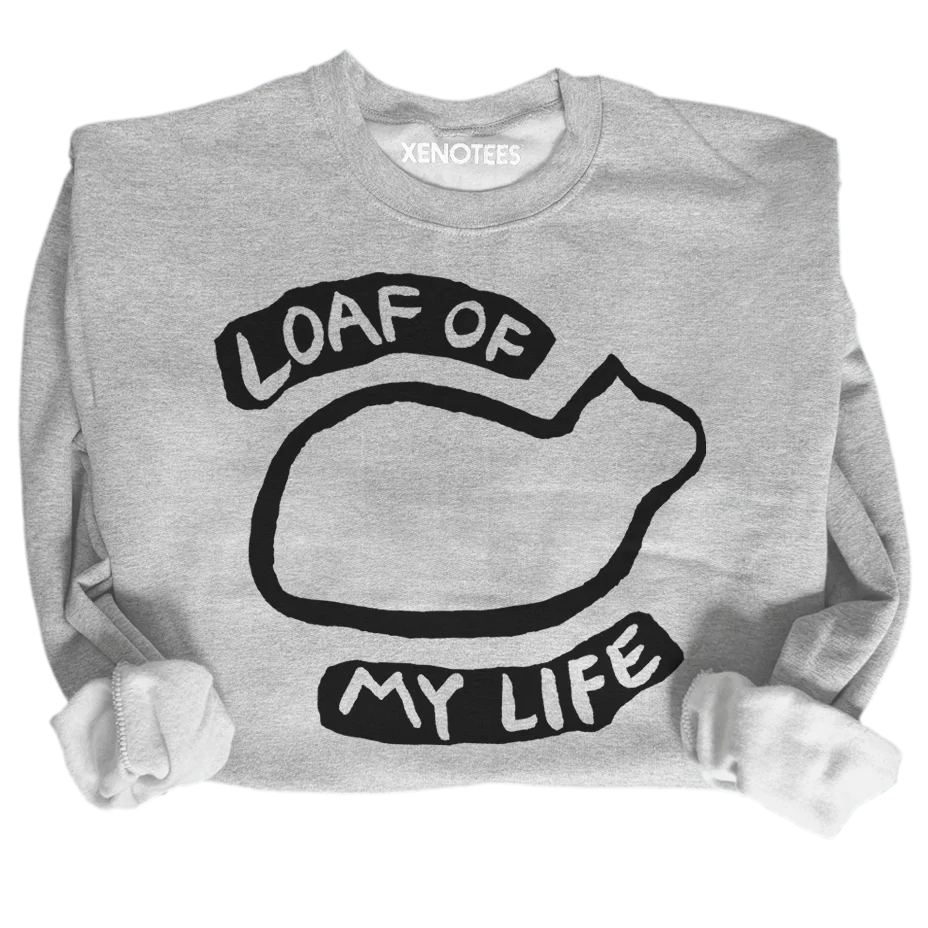 Loaf of My Life Cat Lover Crewneck Sweatshirt - Image 4