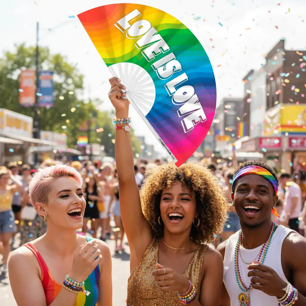 Love Is Love Rainbow Fan - Image 2