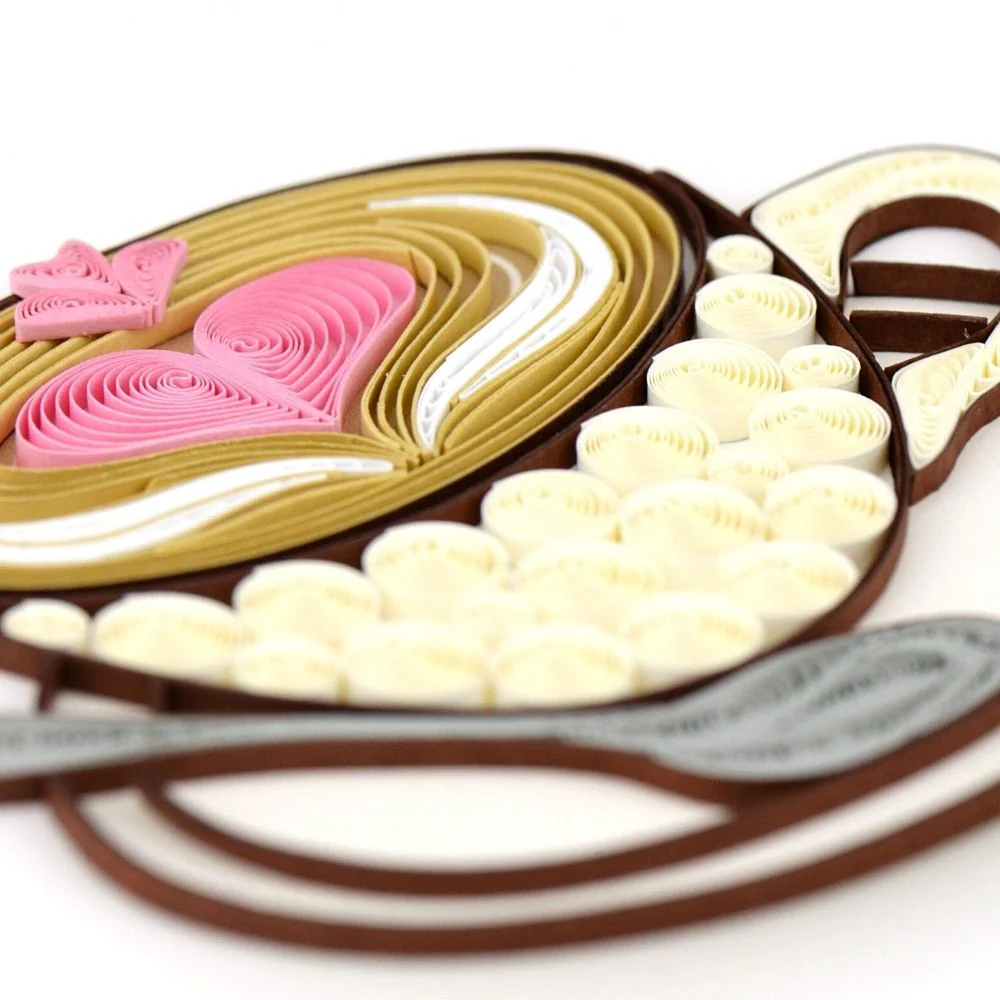 Love You a Latte Quilled Greeting Card - Image 2