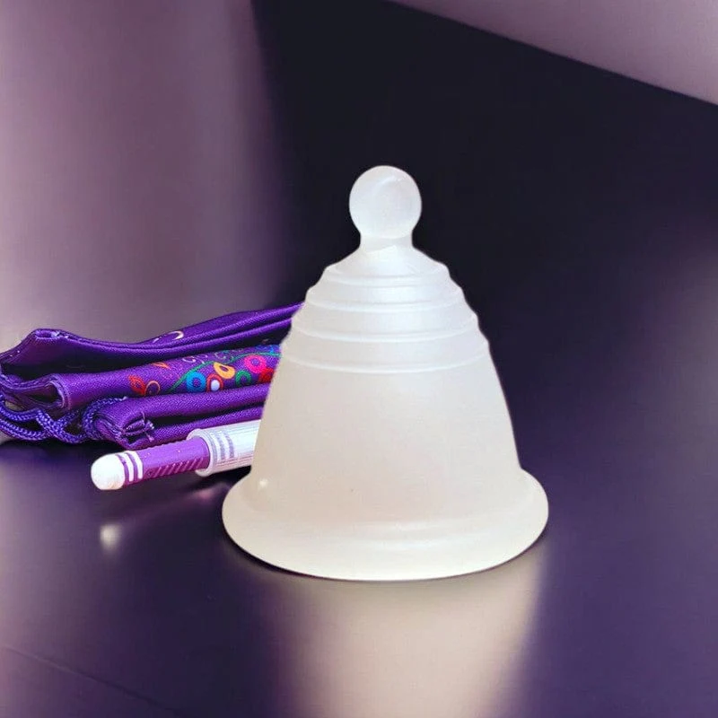 Low Cervix MeLuna Menstrual Cup -Me Luna- Ball Handle, Shorty, Classic - Image 4