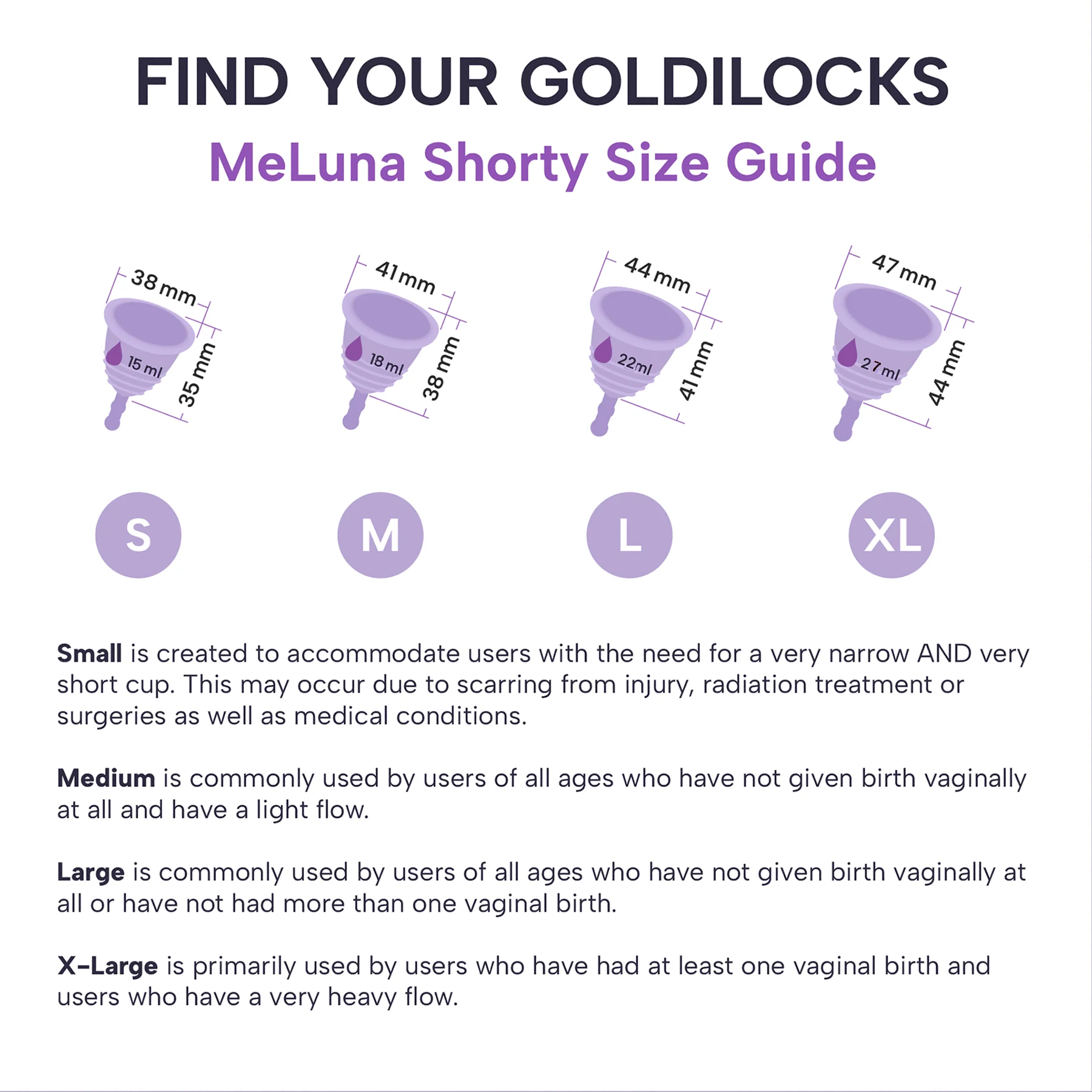 Low Cervix MeLuna Menstrual Cup -Me Luna- Ball Handle, Shorty, Classic - Image 6