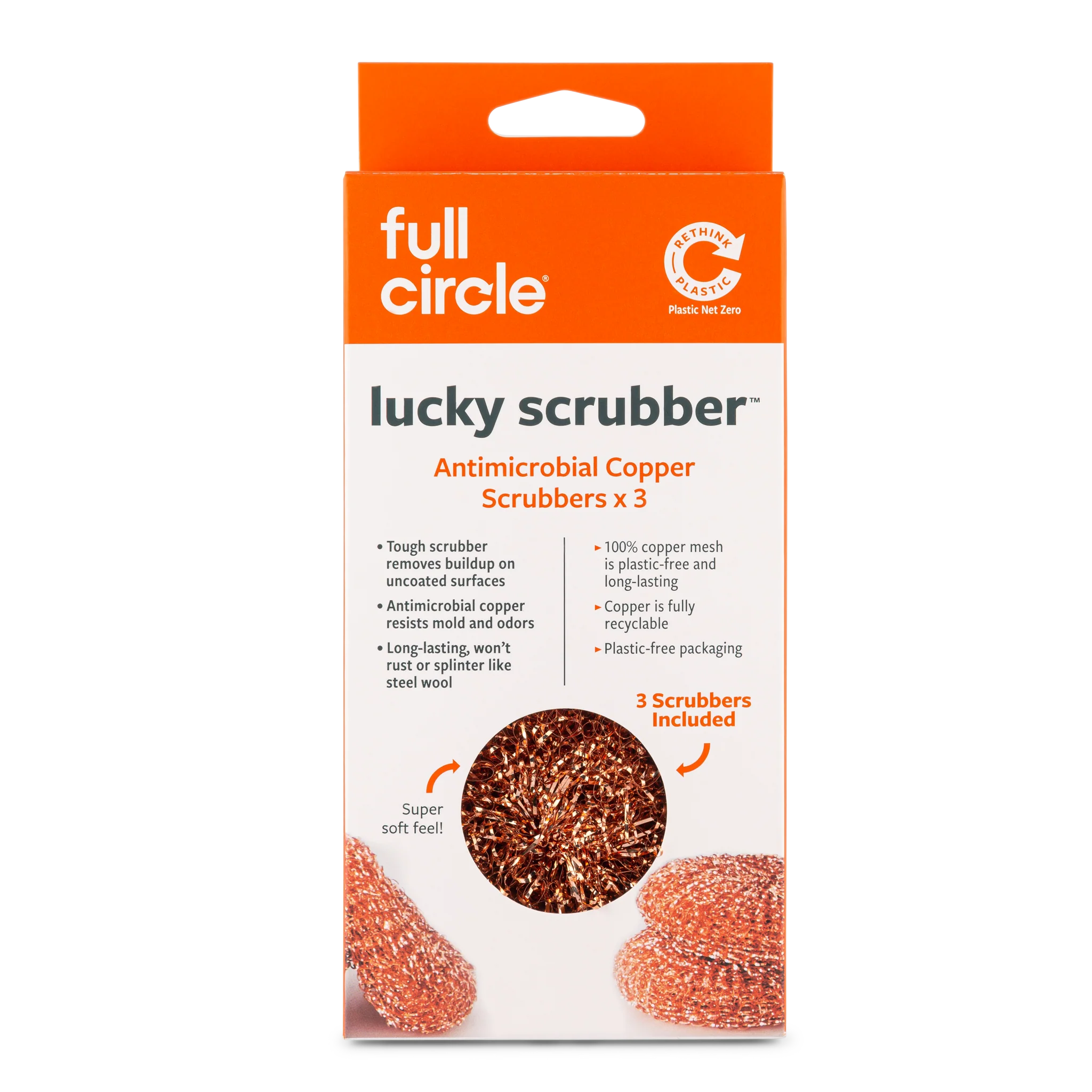 Lucky Scrubber - Antimicrobial Copper Scrubbers (3pk) - Image 2