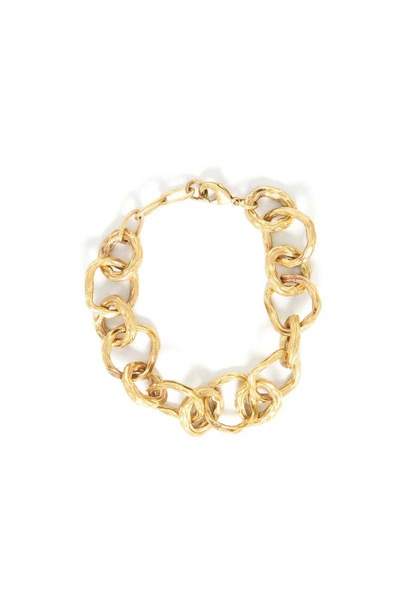 Luxe Brass Chunky Chain Bracelet - Image 3