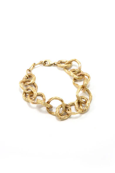 Luxe Brass Chunky Chain Bracelet - Image 7