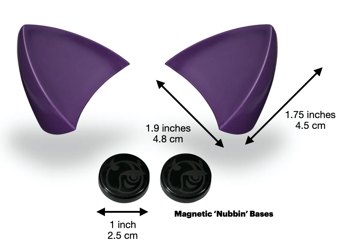 MagNeatOhz: Cat Ears for Helmet Purple - Image 3