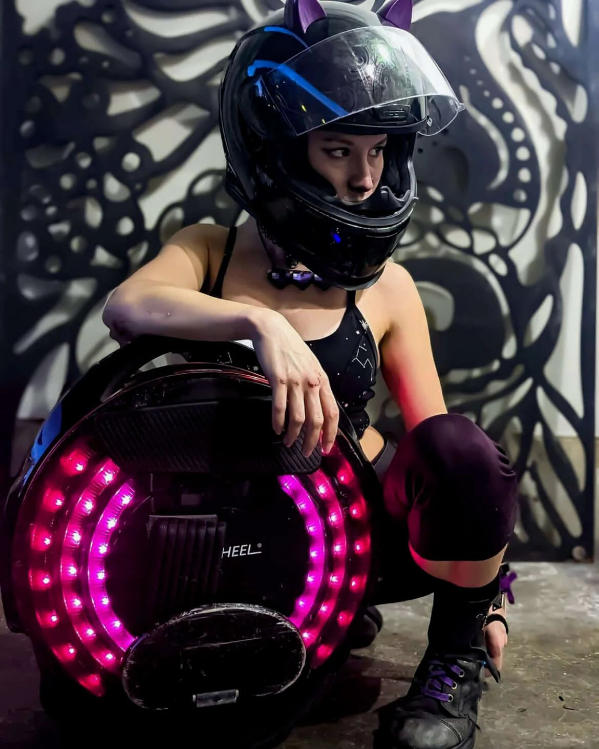 MagNeatOhz: Cat Ears for Helmet Purple - Image 7